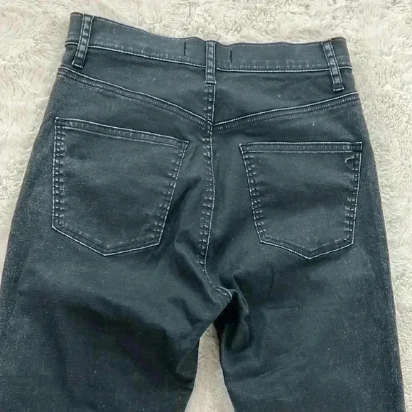 Madewell Women’s stretchy black wax coated skinny skinny pant Size 25 - Picture 3 of 6